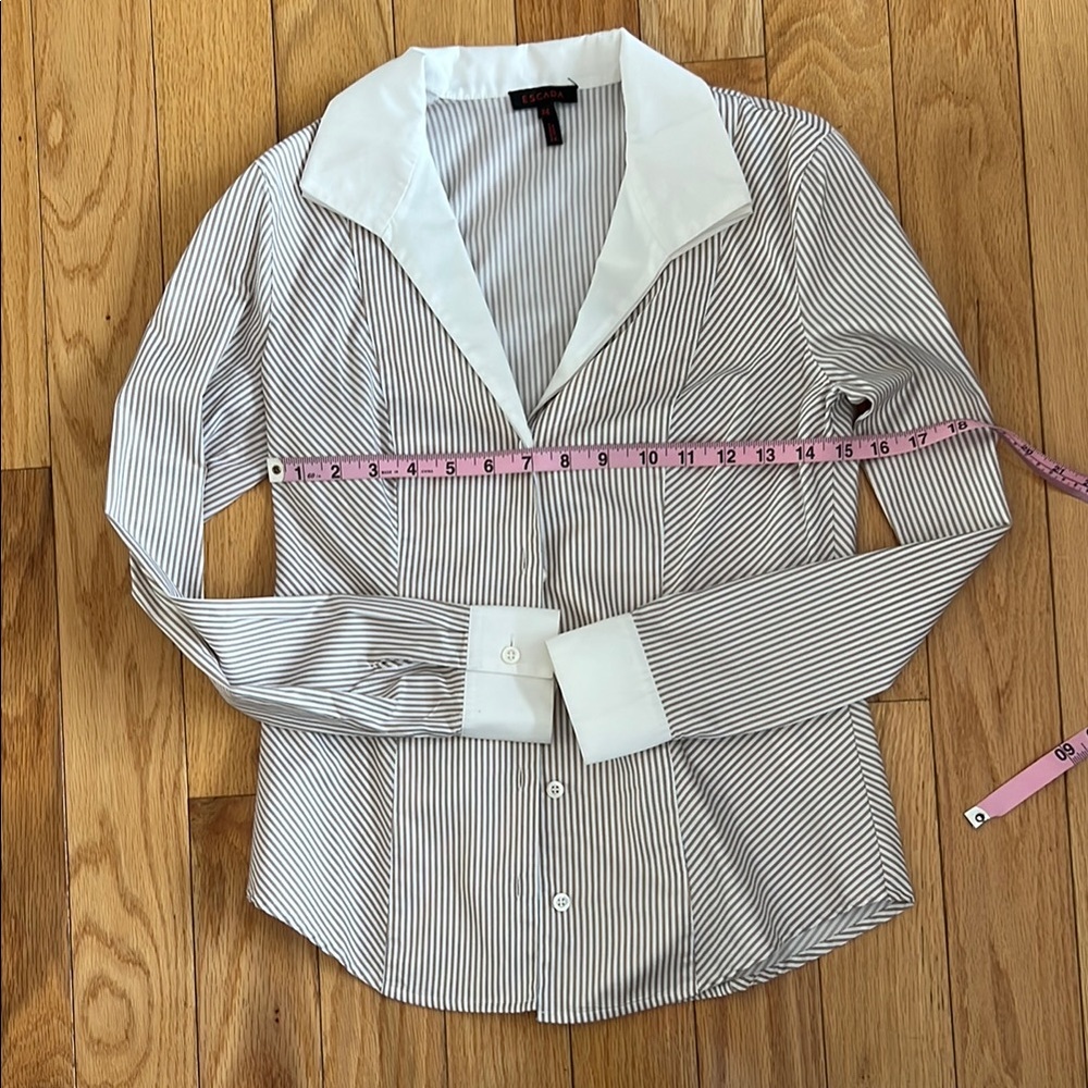 Escada Button-Up Shirt with White Collar